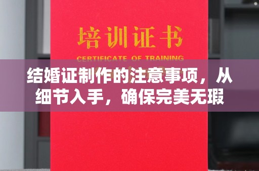 新晃结婚证制作的注意事项，从细节入手，确保完美无瑕