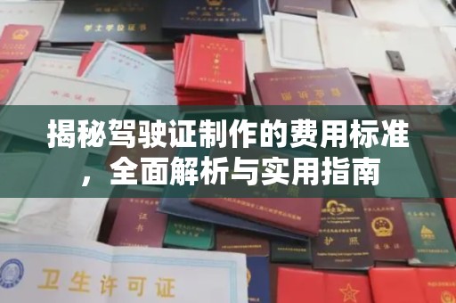 新晃揭秘驾驶证制作的费用标准，全面解析与实用指南
