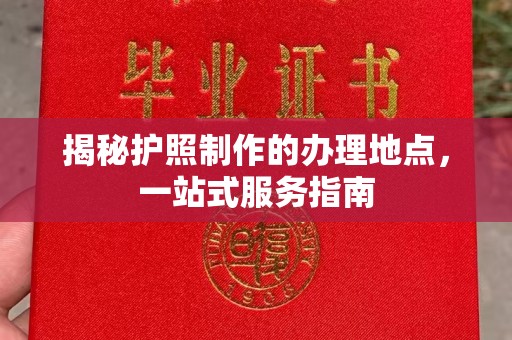 新晃揭秘护照制作的办理地点，一站式服务指南